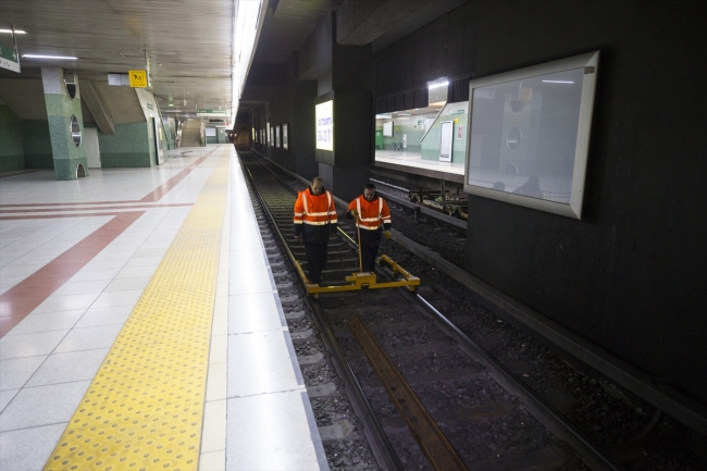 Ankaray'da seferler bitiyor, gece mesaisi başlıyor